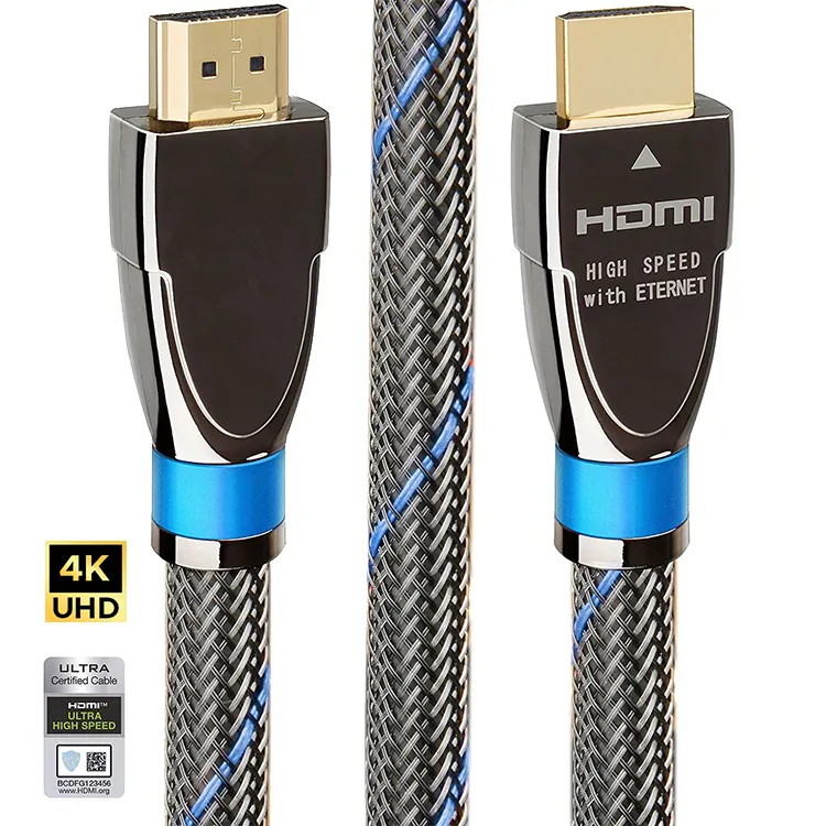 Hoge Snelheid 2.0 Versie Micro Hdmi Naar Hdmi Kabel 1M 2M 3M 5M 7.5M 10M 15M 20M Vergulde 4K 60Hz Hdmi 4K Kabel