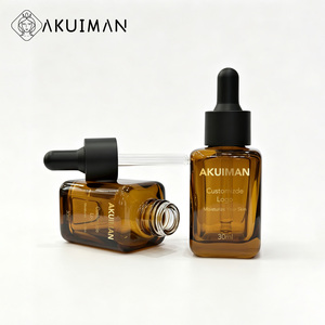Luxury Amber CE Certified ISO9001 Approved 30ml Matte Black Cap Pipette Custom Logo OEM ODM Amber Glass <b>Dropper</b> <b>Bottle</b> - Product Image 4