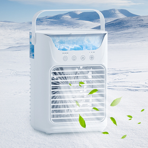 Ventilateur humidificateur portable <span class=keywords><strong>2</strong></span> en 1 3 vitesses de vent <span class=keywords><strong>Mini</strong></span> ventilateur de climatisation avec brume froide Minuterie <span class=keywords><strong>2</strong></span>/4/6H 7 lumières de couleur - Product Image 1