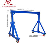 Atelier mobile 1 2 3 5 8 10 15 20 25 tonnes ascenseur électrique voyage mini portail petit un cadre portable palan portique grue avec roues