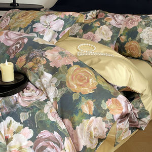 Juego de impresión digital de algodón superfino-Serie de estilo de pintura al óleo postimpresionista - Product Image 1