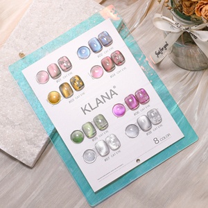 Vernis à ongles gel effet œil de chat Lumière Cosmique 8 couleurs, sans HEMA, gel UV magnétique bicolore, vernis gel œil de chat personnalisable avec logo - Product Image 4