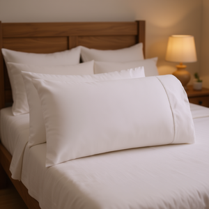 12-Pack White Cotton <b>King</b> <b>Size</b> <b>Pillowcases</b>, 400TC Woven Breathable Plain Dyed, Grade A, Machine Washable, Simple Style for Home - Product Image 2