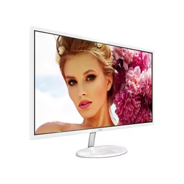 AOC Q32N2S 31.5-Inch White Curved Monitor for Desktop 2K Anti-Blue Light IPS LCD Screen White Monitor 2k Monitor