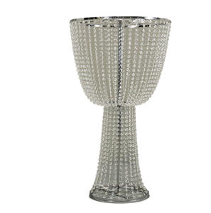 Soporte de flor de cuentas octogonal moderno IP33 impermeable eléctrico LED de plata galvanizada de hierro <span class=keywords><strong>para</strong></span> <span class=keywords><strong>mesa</strong></span> de comedor de Hotel lugar de boda - Product Image 2