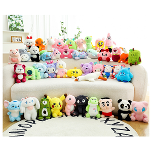 10 12cm 4 inch mini đồ chơi sang trọng cho cần cẩu Claw máy đồ chơi búp bê sang trọng Thú nhồi bông Đồ chơi móc khóa grabbing Máy bán hàng tự động - Product Image 1