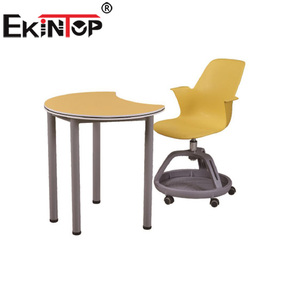 Chaise de formation pliable contemporaine en plastique avec table intégrée pour salles de classe, salles de formation ou amphithéâtres universitaires - Product Image 6