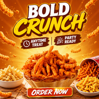 Ligne de production de Croustilles de maïs croustillantes (Kurkure, Cheetos, Niknak) avec four multicouche, séparateur de refroidissement et machine d'assaisonnement à double tambour