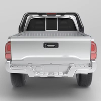 Barre de protection robuste en acier pour pick-up Hilux Ranger Tacoma, universelle, tout-terrain, sport, avec feux stop LED et plaques latérales noires anti-corrosion