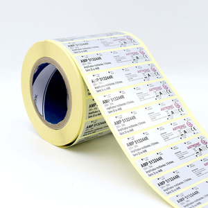 custom heat resistant <b>waterproof</b> thermotolerant packaging <b>label</b> for electrical products - Product Image 4
