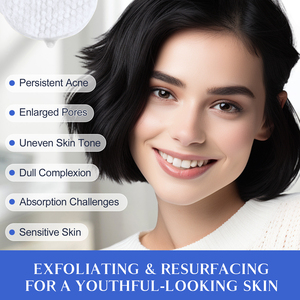 60 Gezichtsreiniging Exfoliërende Wattenschijfjes Anti Acne Glycolzuur Schil Gezichtspads Patch Voor Een Jeugdig Ogende Huid - Product Image 6