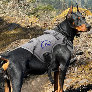 เสื้อกั๊กสายรัดสำหรับสุนัข yuemai ยุทธวิธีผ้าอ๊อกซ์ฟอร์ด <span class=keywords><strong>K9</strong></span>ขนาดกลางสีดำขนาดใหญ่สีชมพู - Product Image 4