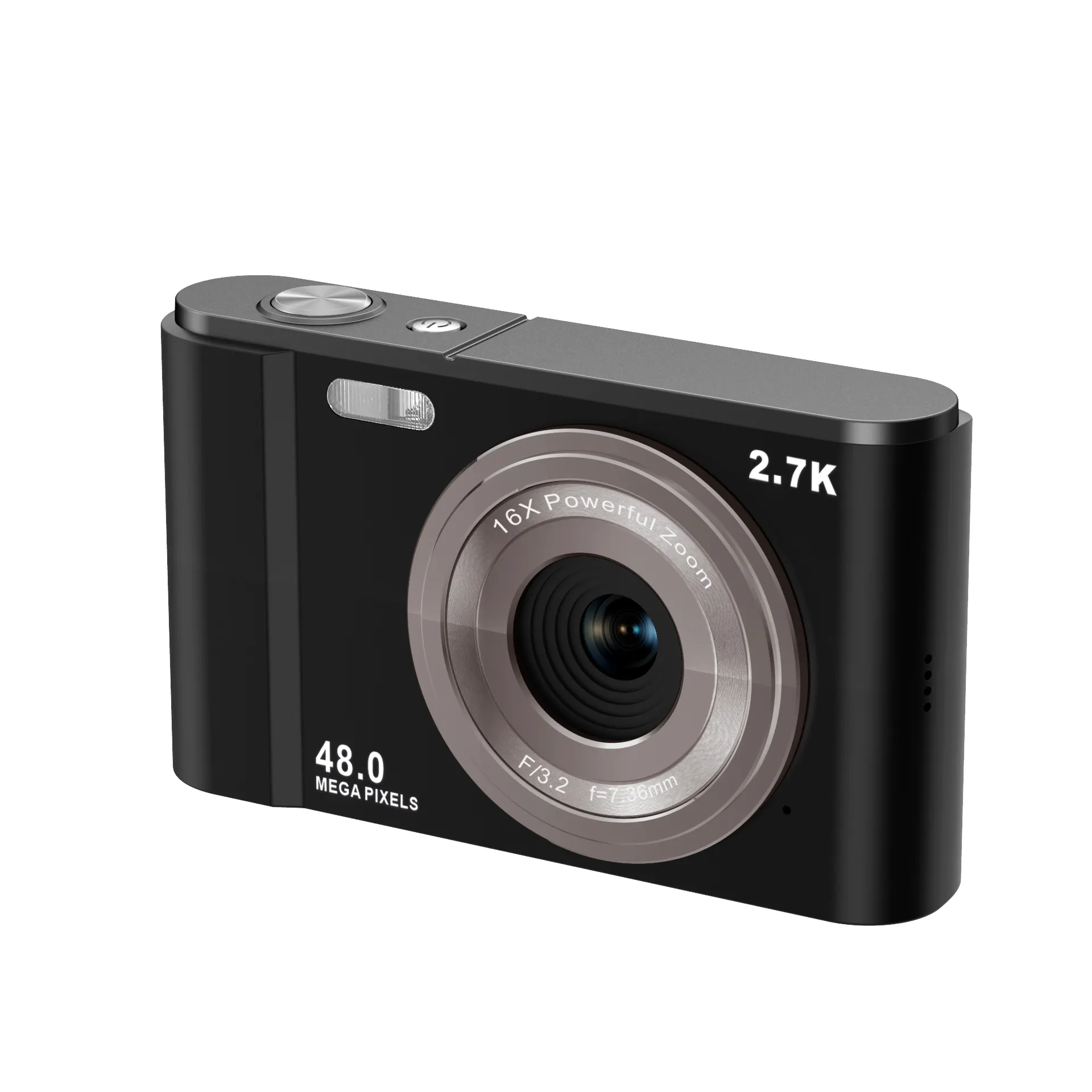 Consegna veloce Mini fotocamera digitale popolare da 48mp di alto valore Anti-shock videocamera con schermo LCD da 2.4 pollici videocamera con messa a fuoco attiva