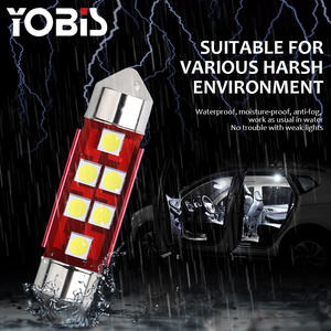 YOBIS Festoon 3030 Puce Intérieur De Voiture Lumière Blanc DC 12V <span class=keywords><strong>Auto</strong></span> Led Lampe De Lecture Dôme Ampoule - Product Image 3