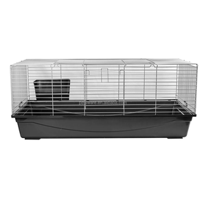 <span class=keywords><strong>Cage</strong></span> à lapins 48 "120cm <span class=keywords><strong>Cage</strong></span> à petits animaux roulante avec parc pliable/rampes/bouteille d'eau/mangeoire à foin/bol - Product Image 4