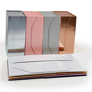 Caja de Cartón Magnética Plegable para Cosméticos, en Colores de Moda, Caja de Regalo de Papel Exquisita - Product Image 1