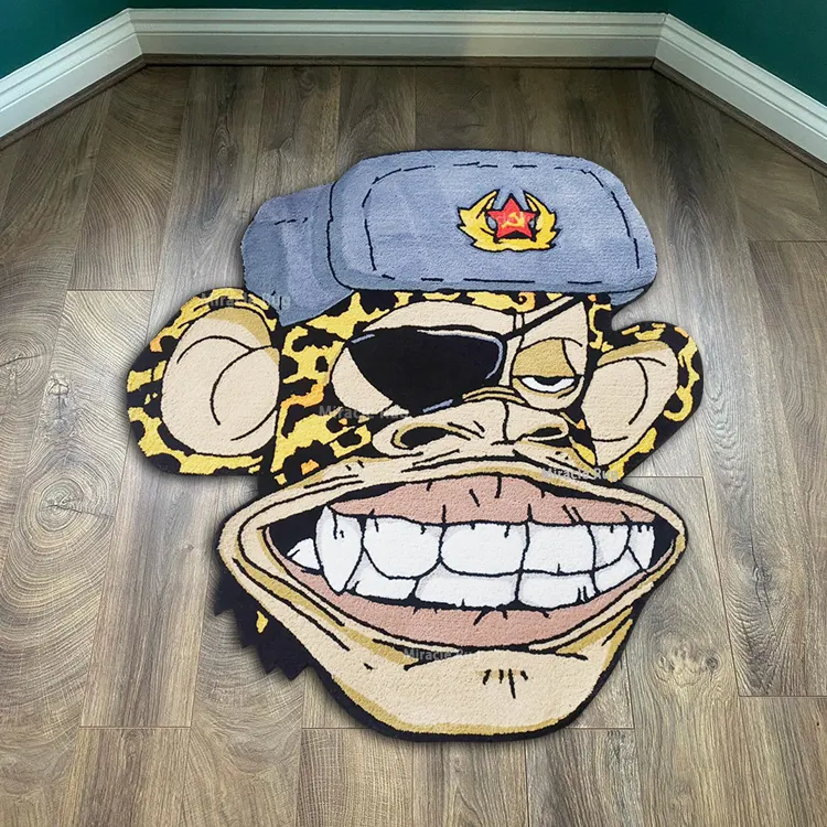 Coole Buccaneer Ape Shape Große Tufting Teppiche Hersteller Animal Floor Mat Teppiche 3d Custom Area Teppiche für Wohnzimmer