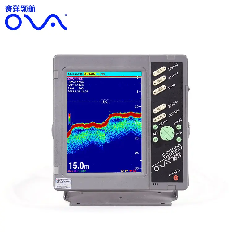 10" Sonar Echo Sounder With Ultrasonic Transducer marine depth finder