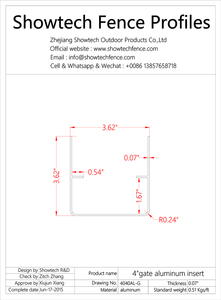 Paratoia in alluminio stabile 4 "X 4", 127mm X 127mm - Product Image 2