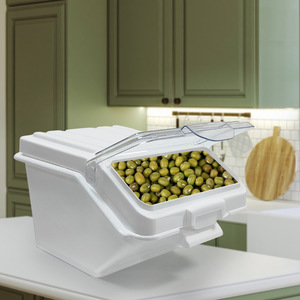 Plastic Food Ingredient Storage Bin 10L 24L 47L 81L 102L Sealed Insect Proof With Lid For Rice <b>Flour</b> Grain Storage - Product Image 2