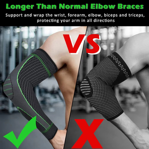 Manchons <span class=keywords><strong>de</strong></span> <span class=keywords><strong>compression</strong></span> pour coudes, pour hommes et femmes, soutien respirant antidérapant pour les tendinites, le coude <span class=keywords><strong>de</strong></span> tennis et l'haltérophilie - Product Image 3
