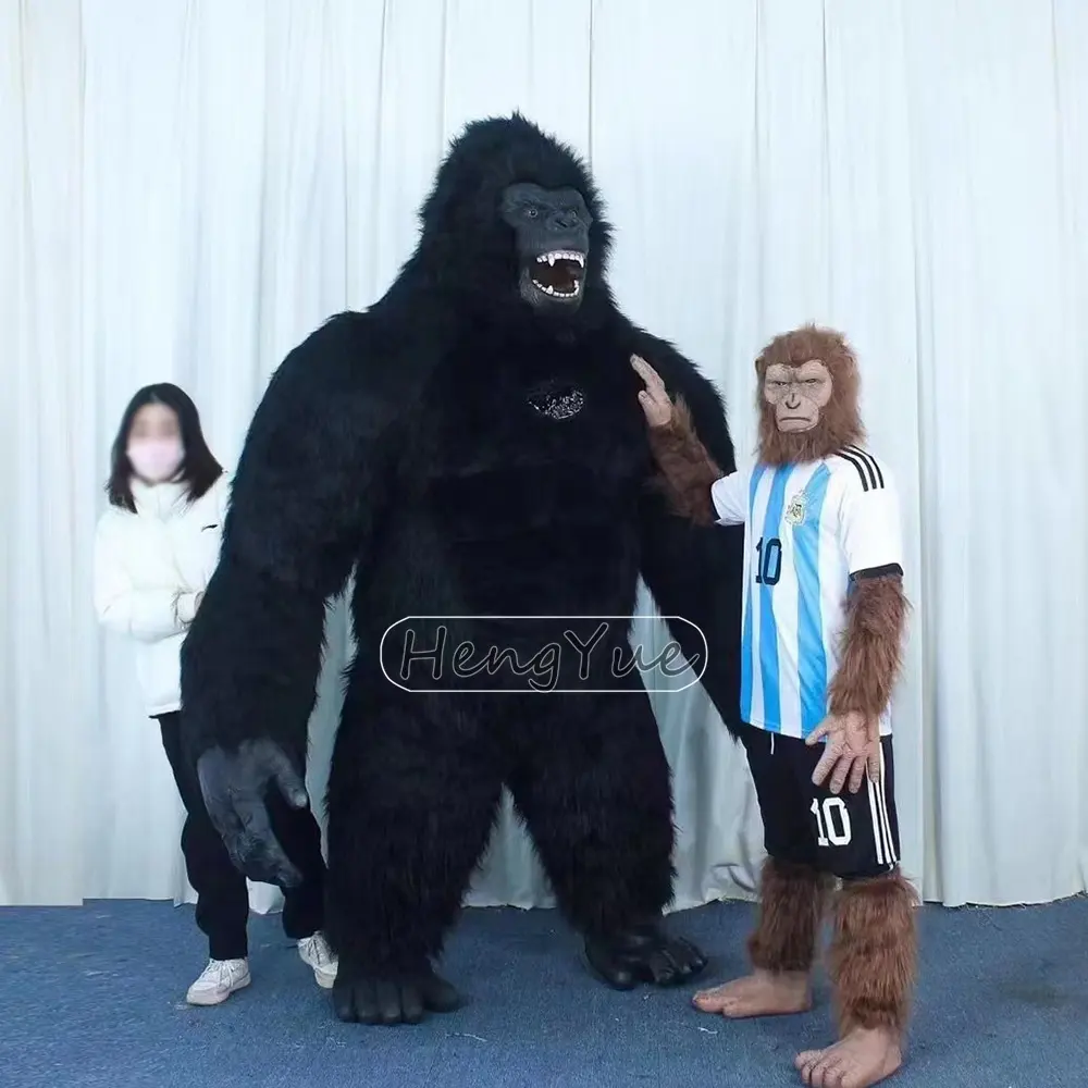 Costume de mascotte de gorille gonflable Offre Spéciale pour adulte 2.6m King Kong personnalisé Anime Cosplay Mascotte thème déguisement carnaval