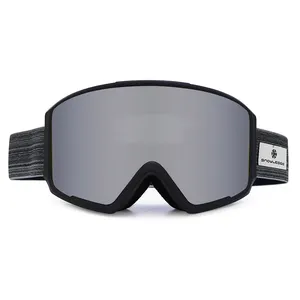 Electrothermal Ski Goggles Anti-fog Fast Interchangeable Magnetic Lens Custom Ski Face Shield
