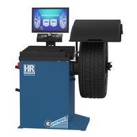 Équilibreuse de roues de voiture avec écran LCD HW9800, saisie automatique des données