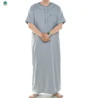 Dalesell оптовая продажа, однотонная мусульманская Арабская мужская одежда Thobe Thawb, мусульманская абайя, одежда caftan, марокканский кафтан