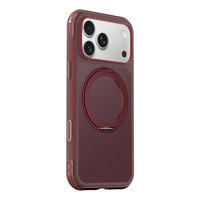 Coques de téléphone originales avec anneau magnétique rotatif et support Airbag pour iPhone 17 18 Pro Max – Coque de protection antichoc à coussin d'air