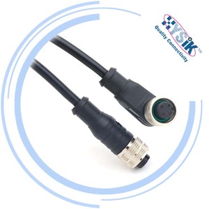 M12 kablo dişli kaplin konektörü titreşim direnci fabrika toptan yüksek kalite dayanıklı su geçirmez - Product Image 3