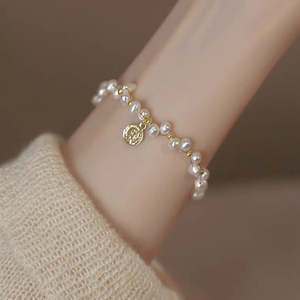Pulsera de Perlas Naturales de Agua Dulce para Mujer, Elegancia Blanca, Nuevo Diseño de Hilo Retorcido - Product Image 6