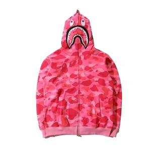 Sudadera con capucha y cremallera completa de camuflaje Shark 2026, 100% algodón, unisex, para hombre y mujer, estilo urbano, alta calidad, Bapees - Product Image 6