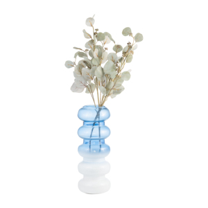 Jarrón de Vidrio Escultural, Diseño Moderno Apilado, Jarrón Decorativo para Flores, para Sala de Estar, Decoración del Hogar - Product Image 3
