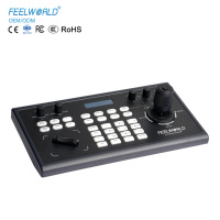 Controlador de Cámara PTZ FEELWORLD KBC10 con Joystick y Control por Teclado, Pantalla LCD, Compatible con PoE para Transmisión en Vivo en Iglesias