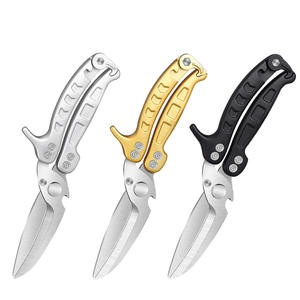 Nouvelles ciseaux à os de poulet multifonctionnels détachables en acier inoxydable robuste 4 pouces, compatibles lave-vaisselle, pour la maison - Product Image 1