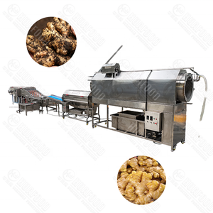 Équipement de lavage et de pelage continu automatique motorisé pour légumes et fruits, destiné aux usines ou lignes de transformation alimentaire - Product Image 2