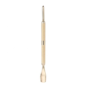 Oro Cuticola <span class=keywords><strong>Pusher</strong></span> Nail Care Attrezzo di Bellezza di Disegno <span class=keywords><strong>Manicure</strong></span> Quarzo In Oro Penna Singolo Del Chiodo Della Cuticola <span class=keywords><strong>Pusher</strong></span> - Product Image 2