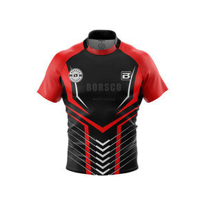 ラグビーシャツカスタム昇華通気性ラグビーフットボールユニフォーム最も人気のある半袖デザイン - Product Image 6