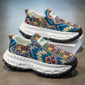 Baskets Printemps 2026 Nouveauté Respirantes Broderie Style Dad Shoes Semelle Épaisse Rehaussante À Enfiler Décontractées Tendance - Product Image 2