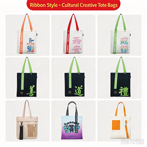 Sac fourre-tout en toile personnalisé avec logo d'usine, sac de souvenirs pour musées et boutiques, sac de souvenirs culturels pour sites touristiques, fournisseur OEM/ODM - Product Image 3