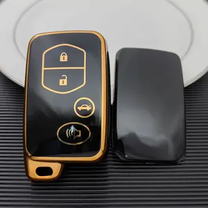 Hot-Selling Golden Car Key Case Holder Cover Key Bag For Toyota Camry Rav 4 Prado