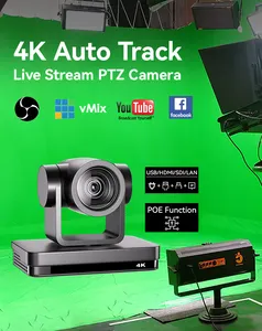 Anywii Ndi Hx3 Hx2 4k Ptz Ndi Static Camera Live Streaming Box Broadcast Camera Vmix Obs Youtube Video Livestream 4k 12x Zoom