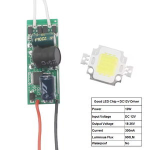10W 20W 30W 50W हाई पावर एलईडी फ्लड लाइट COB चिप + AC / DC 12V इनपुट एलईडी फ्लडलाइट बिजली की आपूर्ति एलईडी ड्राइवर - Product Image 4