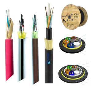 Câble à fibres optiques aérien 12 cœurs AS80 4 km, câble à fibres optiques enroulé, 24 48 96 144 cœurs, <span class=keywords><strong>fibre</strong></span> G652D, portée de 100 200 500 m, câble à fibres optiques ADSS extérieur - Product Image 4