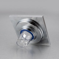 Joyhoo Noyau de drain de sol anti-odeur Salle de bain Chrome Remplaçable Panier auto-scellant Filtre à cheveux Filtre à cheveux Acier inoxydable