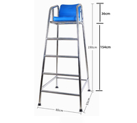 HUAXI Chaise de sauveteur d'observation portable en 4 étapes Chaise de sauveteur légère la plus vendue pour piscine