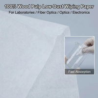 WIPESTAR Delicate Task Wipers 100% Wood Pulp 140pcs Industrial Laboratory Wiping Paper for R&D Room Precision Surface Cleaning