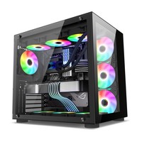 AntarcChill Custom EATX Tower RGB Desktop Rugged Case PC Ga Gaming Case PC Computer Case Game Casin Casing PC ATX