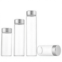Bocal en verre transparent à large ouverture avec bouchon à vis, 250ml/300ml/500ml/750ml/1000ml, pour le stockage alimentaire, le miel et le sucre lyophilisé, également adapté aux diffuseurs à bâtonnets.